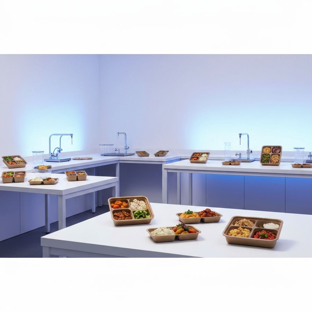 HipLab Mahlzeitenboxen in moderner Laborumgebung