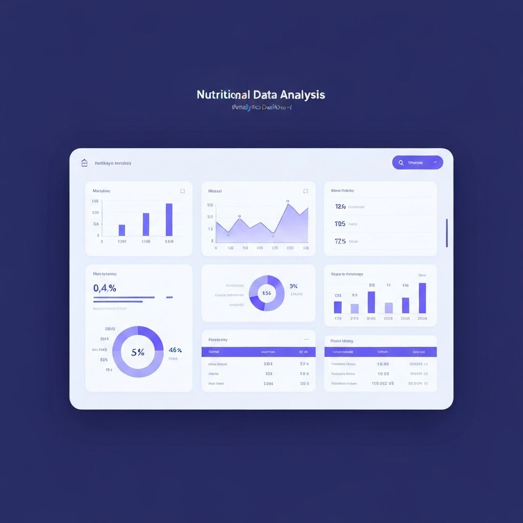 Datenanalyse Dashboard für Ernährungsmetriken